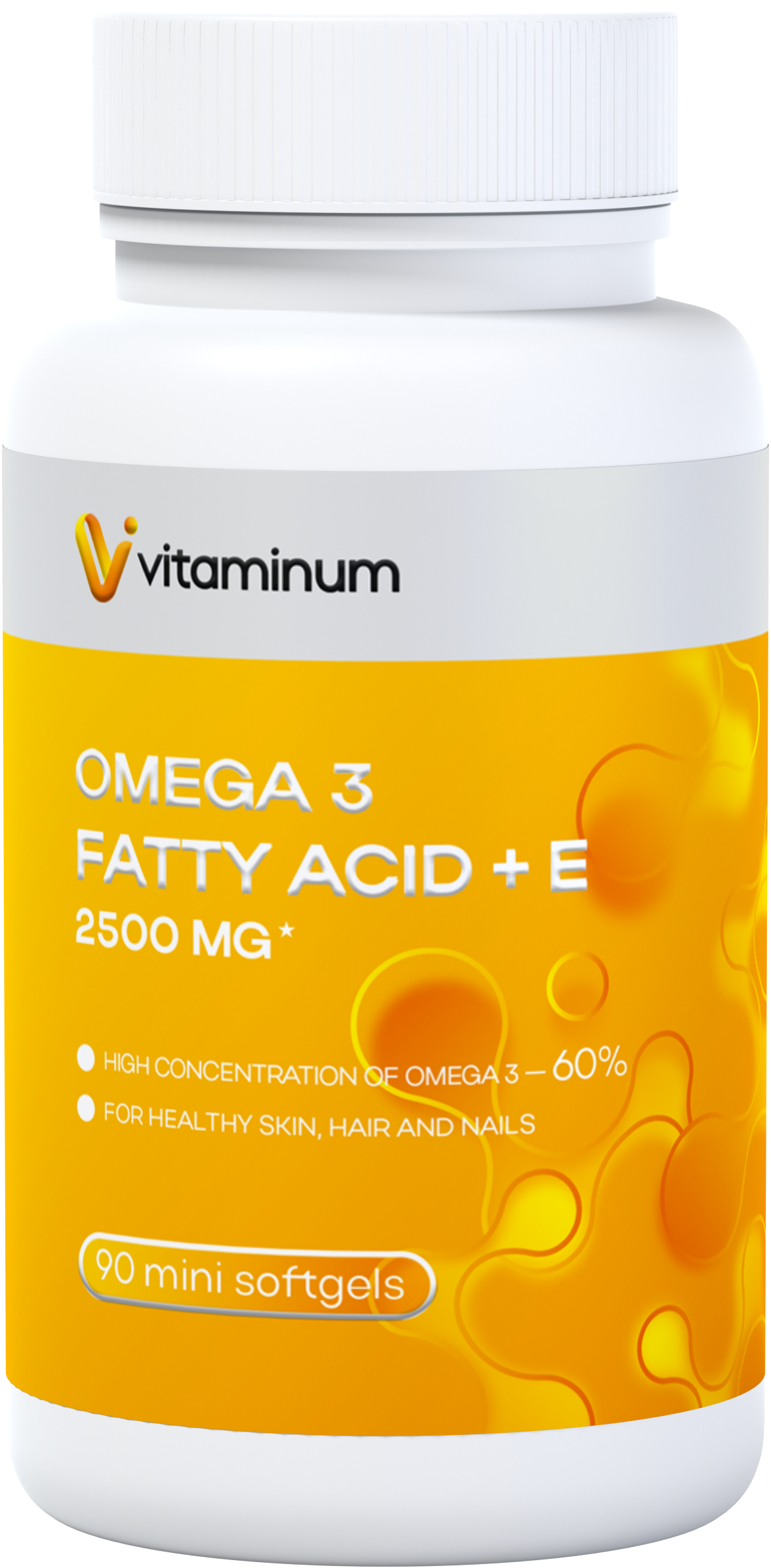  Vitaminum ОМЕГА 3 60% + витамин Е (2500 MG*) 90 капсул 700 мг   в Тулуне